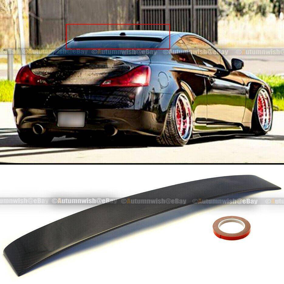 Infiniti G37 08-16 Coupe 2dr Custom Made Real Carbon Fiber Rear Roof Wing Spoiler - Autumn Wish Auto Arts