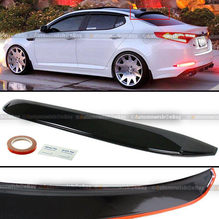 KIA Optima K5 11-15 Black Tint Rear Window Roof Sun Rain Shade Visor Spoiler - Autumn Wish Auto Arts