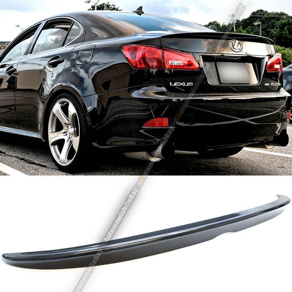 Lexus IS250 IS350 06-12 OE Style Painted Carbon Fiber ABS Rear Trunk Wing Spoiler - Autumn Wish Auto Arts