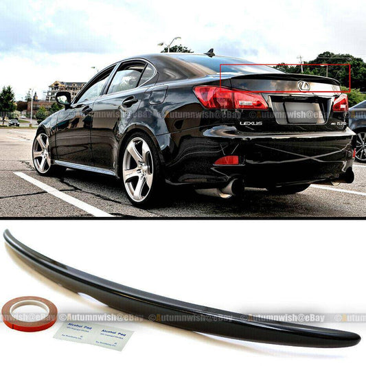 Lexus IS250 IS350 06-12 OE Style Painted Glossy Black ABS Rear Trunk Wing Spoiler - Autumn Wish Auto Arts