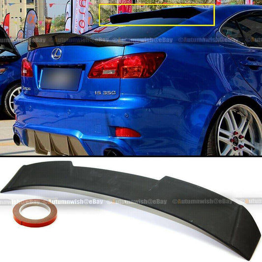 Lexus IS250 IS350 06-13 JDM Primed R Style VIP Rear Window Roof Wing Spoiler Visor - Autumn Wish Auto Arts