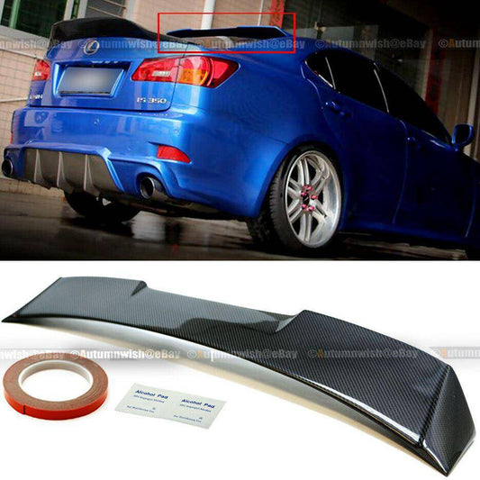Lexus IS250 IS350 ISF 06-12 V2 Full Carbon Fiber Rear Window Roof Wing Spoiler - Autumn Wish Auto Arts