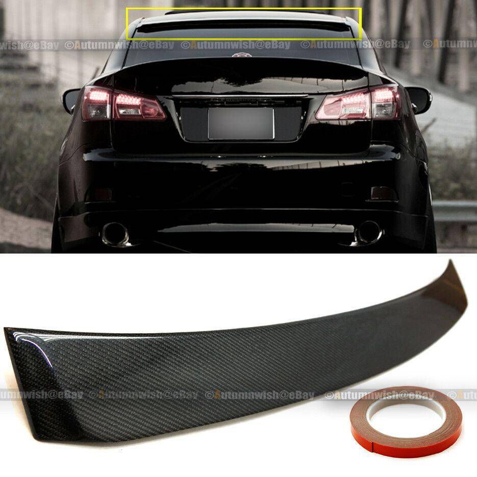 Lexus IS250 IS350 ISF 06-13 VIP Real Carbon Fiber Rear Top Roof Spoiler - Autumn Wish Auto Arts