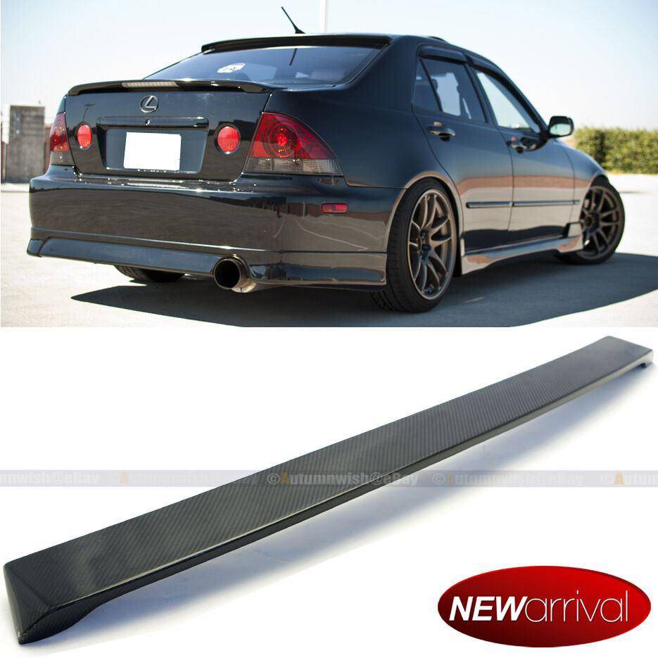 Lexus IS300 01-05 VIP Real Carbon Fiber Rear Window Roof Wing Spoiler Visor - Autumn Wish Auto Arts