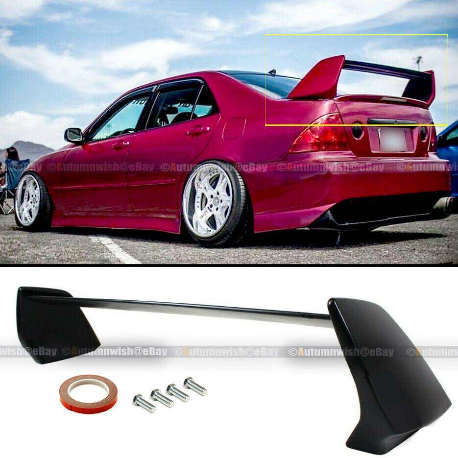 Lexus IS300 01-05 XE10 JDM EVO Style Unpainted Black Rear High Wing Trunk Spoiler - Autumn Wish Auto Arts