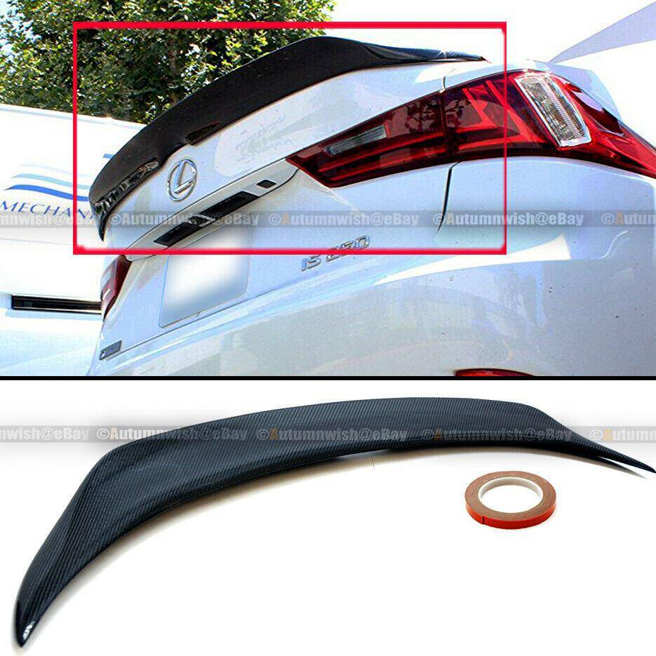 Lexus IS300 IS350 14-18 Duck Bill High kick Carbon Fiber Rear Trunk Wing Spoiler - Autumn Wish Auto Arts