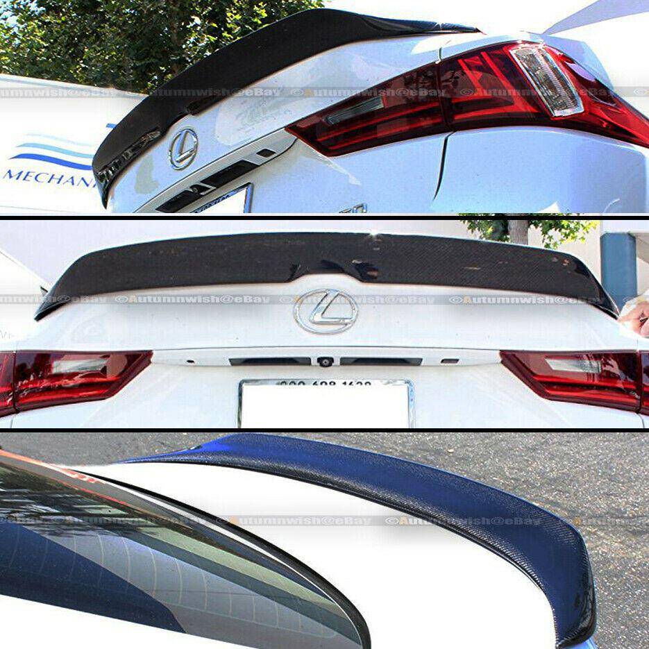 Lexus IS300 IS350 14-18 Duck Bill High kick Carbon Fiber Rear Trunk Wing Spoiler - Autumn Wish Auto Arts