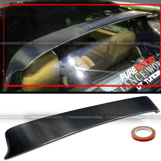 Mazda Miata 90-97 Real Carbon Fiber Roof Spoiler Window Visor Vent Wing - Autumn Wish Auto Arts