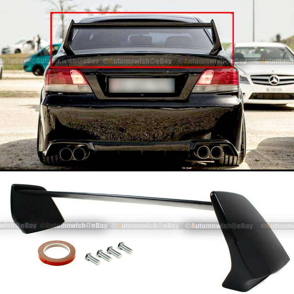 Mitsubishi Galant 99-03 JDM EVO Style Unpainted Black Rear High Wing Trunk Spoiler - Autumn Wish Auto Arts