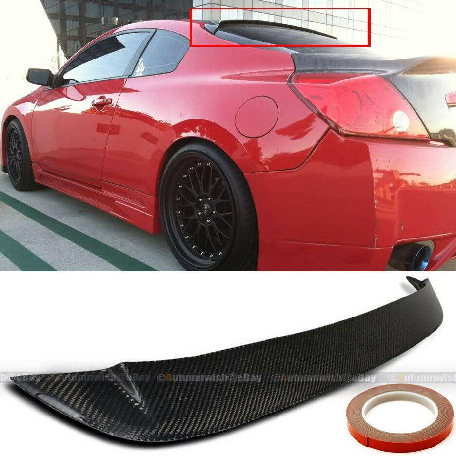 Nissan Altima 08-13 2DR Real Carbon Fiber Rear Window Roof Wing Spoiler Visor - Autumn Wish Auto Arts