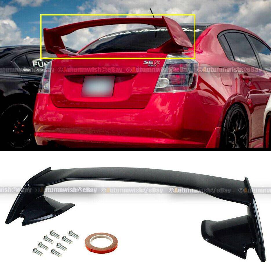 Nissan Sentra 07-12 B16 JDM Style Glossy Painted Black ABS Rear Trunk Wing Spoiler - Autumn Wish Auto Arts