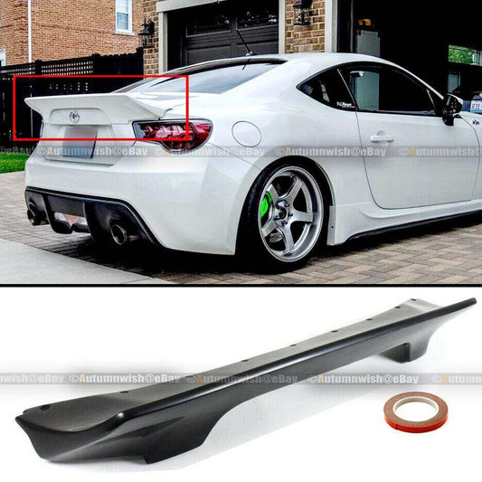 Scion FR-S FRS Toyota GT86 Subaru BRZ 13-20 Rocket Bunny Style Unpainted PU Rear Trunk Lip Spoiler - Autumn Wish Auto Arts