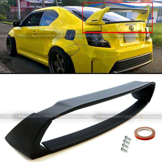 Scion tC 11-16 2nd Generation Unpainted Black ABS Plastic Rear Trunk Wing Spoiler - Autumn Wish Auto Arts