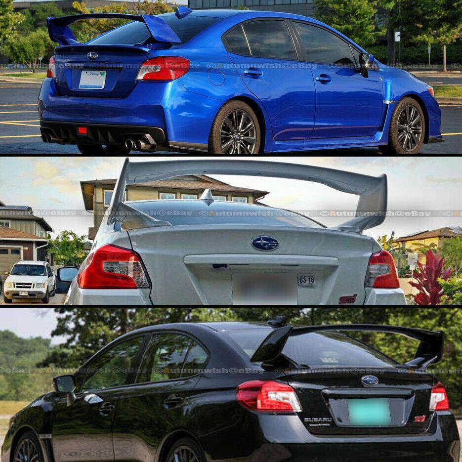 Subaru Impreza WRX STI 15-18 4DR Sedan JDM OE Style Unpainted ABS Rear Trunk Wing Spoiler - Autumn Wish Auto Arts