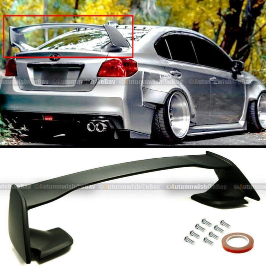 Subaru Impreza WRX STI 15-18 4DR Sedan OE Style Primed Black ABS Rear Trunk Wing Spoiler - Autumn Wish Auto Arts