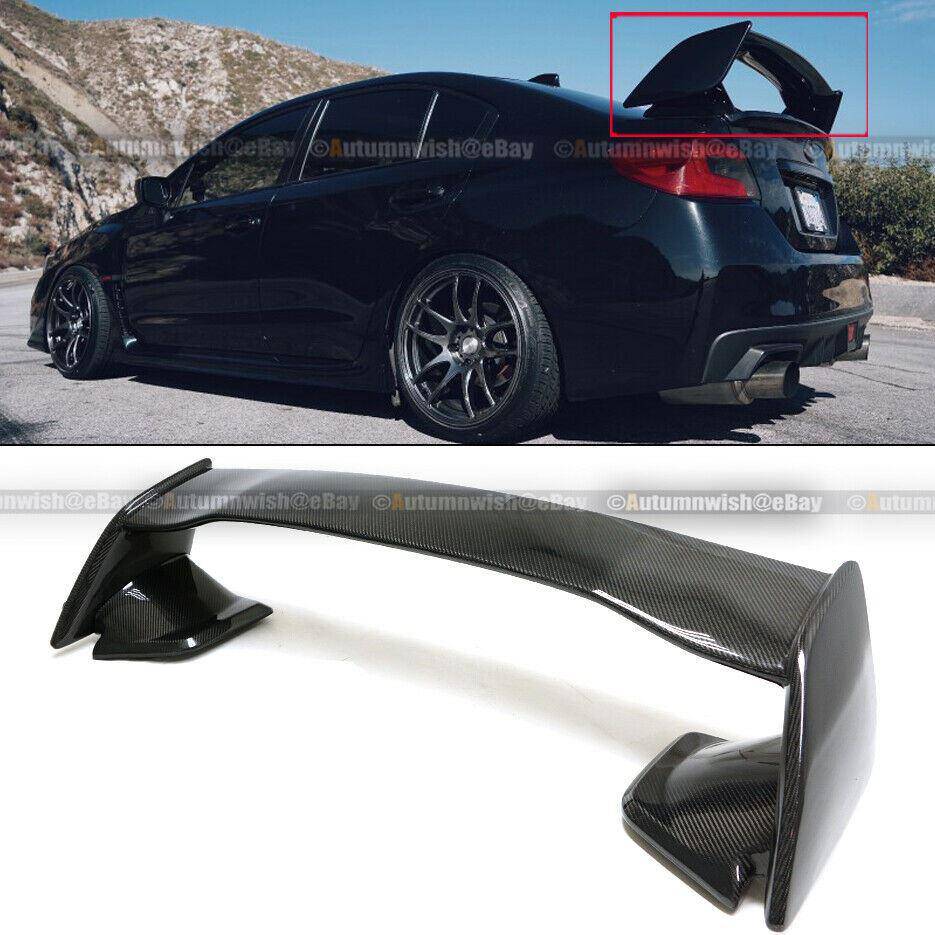 Subaru Impreza WRX STI 15-18 Style Full Real Carbon Fiber Rear Trunk Wing Spoiler - Autumn Wish Auto Arts