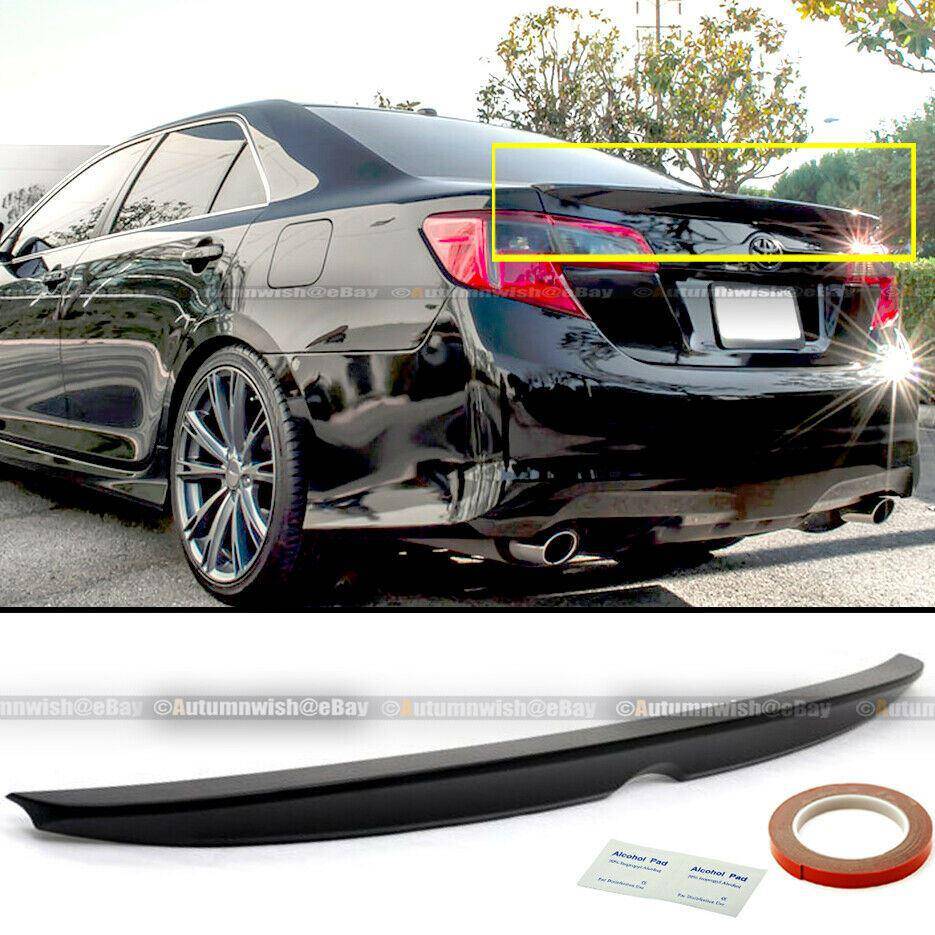 Toyota Camry 12-14 LE SE XLE JDM Style Glossy Black Painted Trunk Wing Lip Spoiler - Autumn Wish Auto Arts
