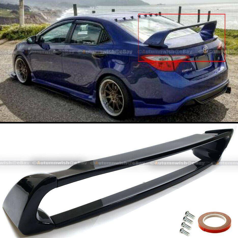 Toyota Corolla 14-18 E170 ABS Gloss Black Mugen Style Trunk Wing Spoiler - Autumn Wish Auto Arts