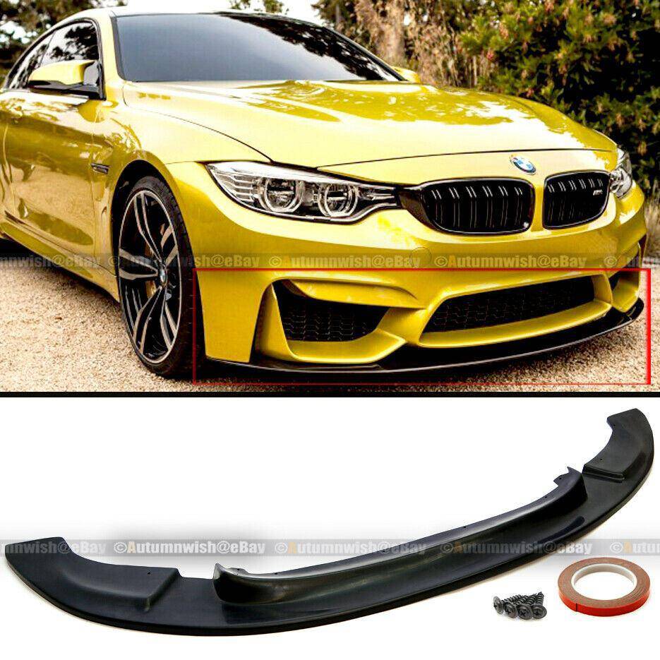 BMW M3 M4 15-19 F80 F82 F83 GT Style Front Bumper Chin Lip Splitter Spoiler - Autumn Wish Auto Arts