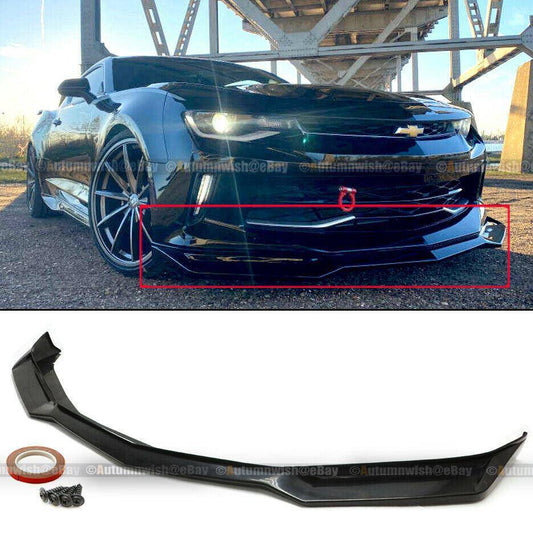 Chevrolet Camaro 16-18 LT RS Unpainted ZL1 Style 1PC Front Bumper Lip Spoiler - Autumn Wish Auto Arts