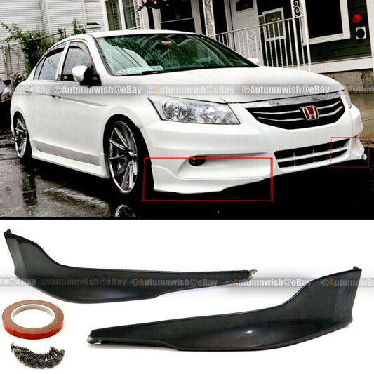 Honda Accord 11-12 4DR OE Style Unpainted Front Bumper Lip Spoiler Aprons - Autumn Wish Auto Arts