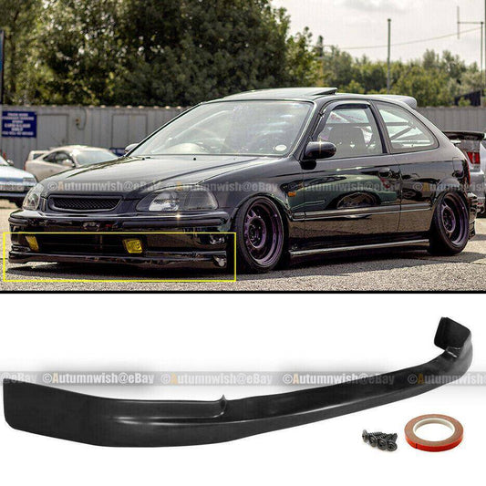 Honda Civic 96-98 2DR 3DR 4DR JDM Polyurethane CTR Style Front Bumper Lip - Autumn Wish Auto Arts