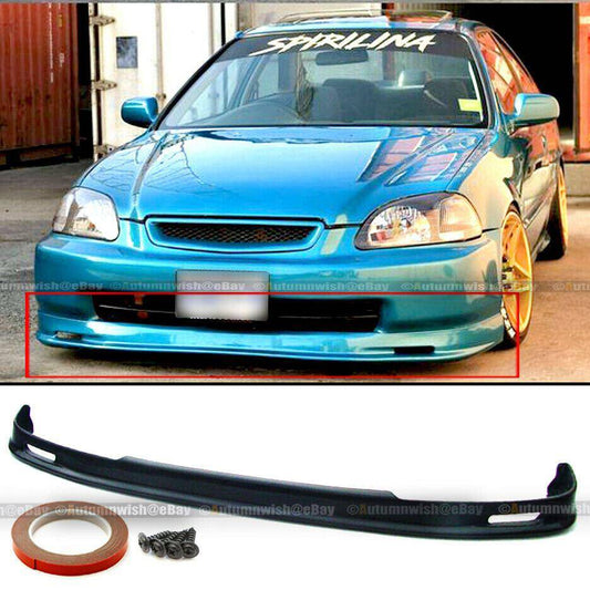 Honda Civic 96-98 2DR 3DR 4DR JDM Polyurethane Mugen Style Front Bumper Lip - Autumn Wish Auto Arts