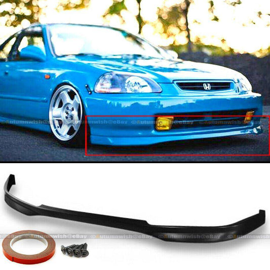 Honda Civic 96-98 2DR 3DR 4DR JDM Polyurethane T-R Style Front Bumper Lip - Autumn Wish Auto Arts
