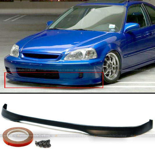 Honda Civic 99-00 2DR 3DR 4DR JDM Polyurethane T-R Style Front Bumper Lip - Autumn Wish Auto Arts