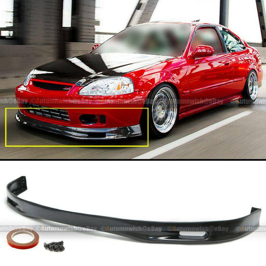 Honda Civic 99-002DR 3DR 4DR JDM Polyurethane Spoon Style Front Bumper Lip - Autumn Wish Auto Arts