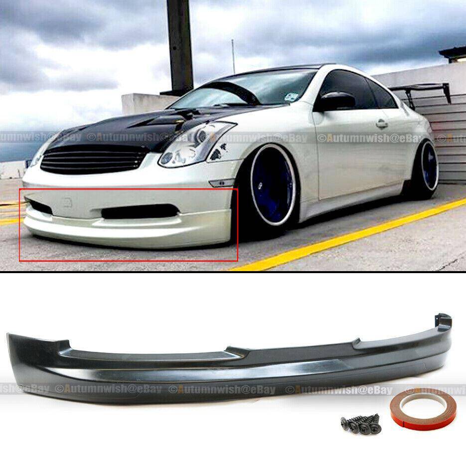 Infiniti G35 03-07 2DR Coupe Gialla GL VIP Style PU Front Bumper Lip Body Kit Add On - Autumn Wish Auto Arts