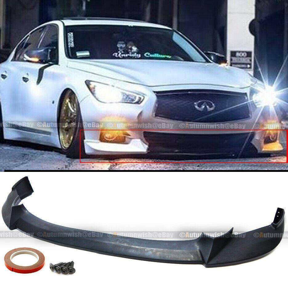 Infiniti Q50 2014-17 Base Premium NIS Style Unpainted Front Bumper Lip Spoiler Body Kit - Autumn Wish Auto Arts