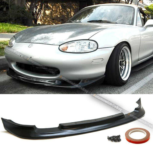 Mazda Miata 99-00 MX-5 GV Style PU Front Bumper Chin Lip Body Kit Ground Effect - Autumn Wish Auto Arts