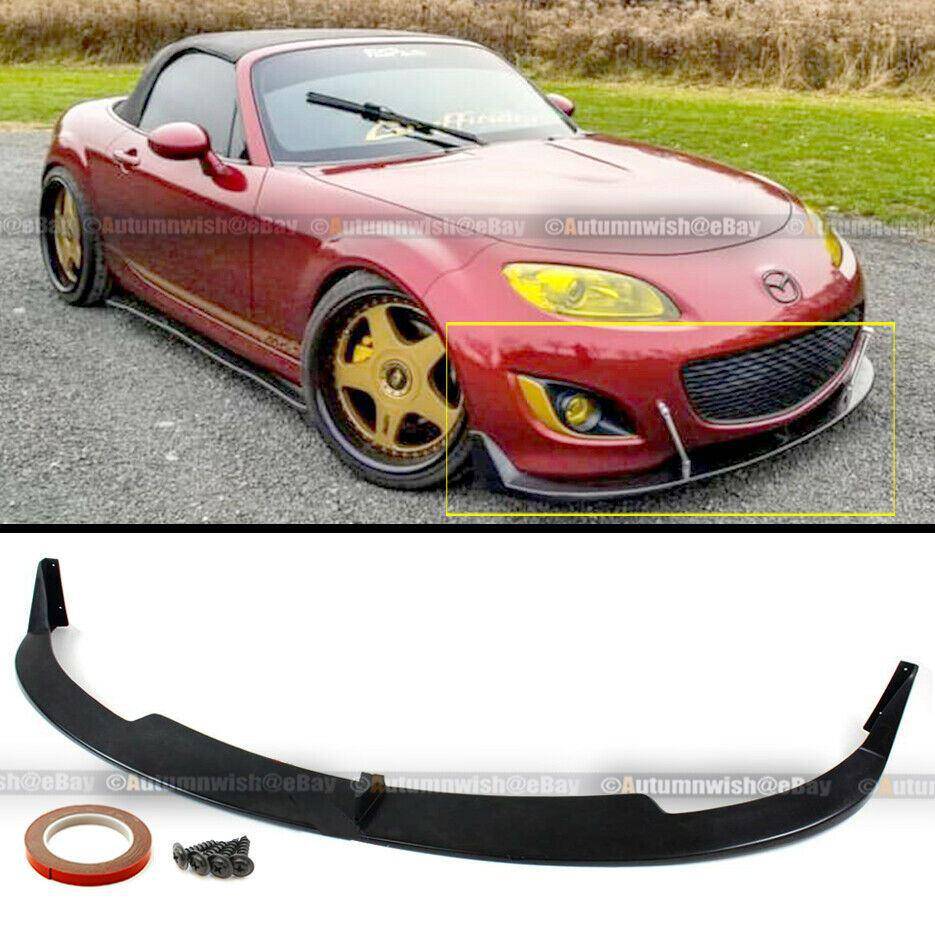 Mazda Miata MX-5 09-13 NC2 JDM GT Style Unpainted Front Bumper Lip Spoiler - Autumn Wish Auto Arts