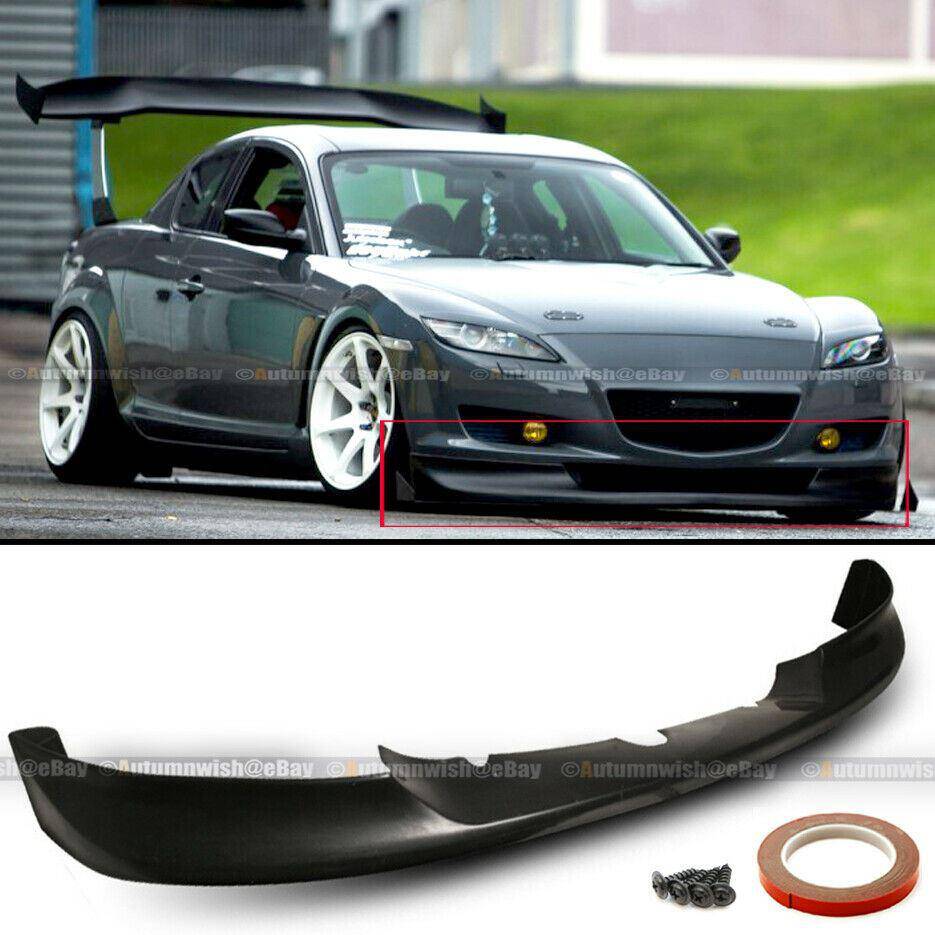 Mazda RX8 04-08 Unpainted Urethane Sport Style PU Front Bumper Lip Body Kit - Autumn Wish Auto Arts