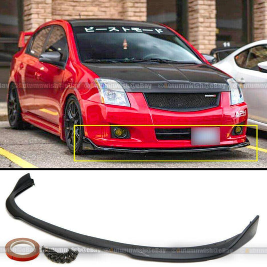 Nissan Sentra 07-12 B16 JDM CS Style Front Bumper Chin Lip Spoiler Splitter - Autumn Wish Auto Arts