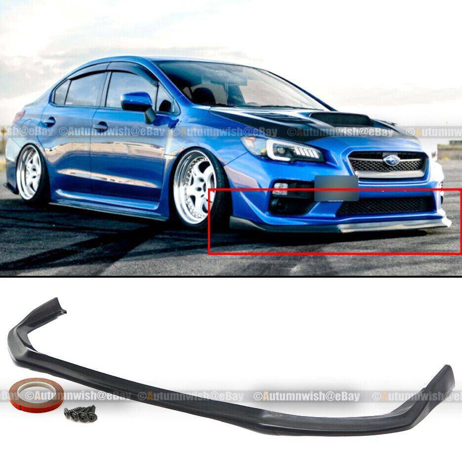 Subaru Impreza 15-17 EJ25 FA20 WRX STI CS Style 1 Piece PU Front Bumper Lip - Autumn Wish Auto Arts
