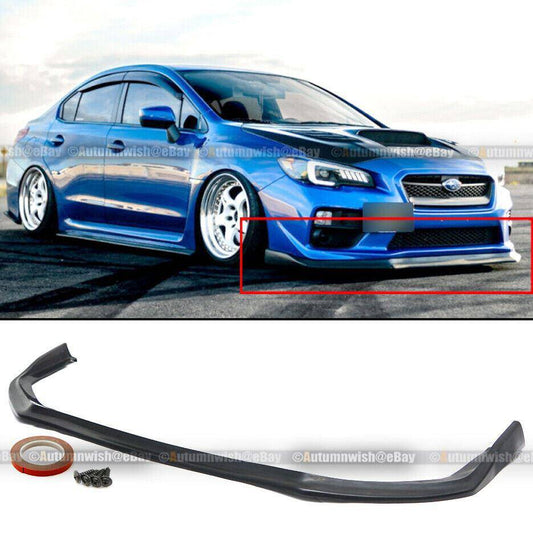 Subaru Impreza 15-17 EJ25 FA20 WRX STI CS Style 1 Piece PU Front Bumper Lip - Autumn Wish Auto Arts
