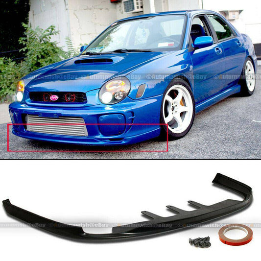 Subaru Impreza WRX 02-03 Sedan JDM PD Style PU Front Bumper Chin Lip Spoiler Body Kit - Autumn Wish Auto Arts