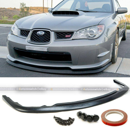 Subaru Impreza WRX 06-07 Unpainted S204 Style PU Front Bumper Lip Spoiler Body Kit - Autumn Wish Auto Arts