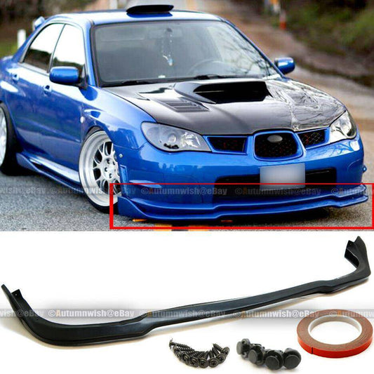 Subaru Impreza WRX STI 06-07 S204 CS2 Style PU Front Bumper Lip Spoiler Splitter - Autumn Wish Auto Arts