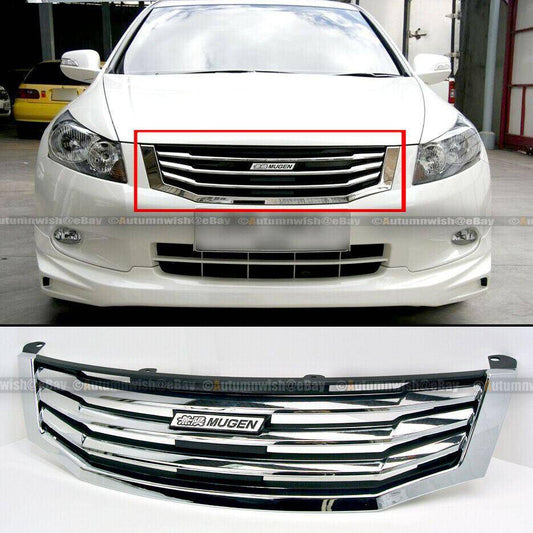 Honda Accord 08-10 4DR Sedan JDM Mugen Style Chrome Horizontal Front Hood Grille - Autumn Wish Auto Arts