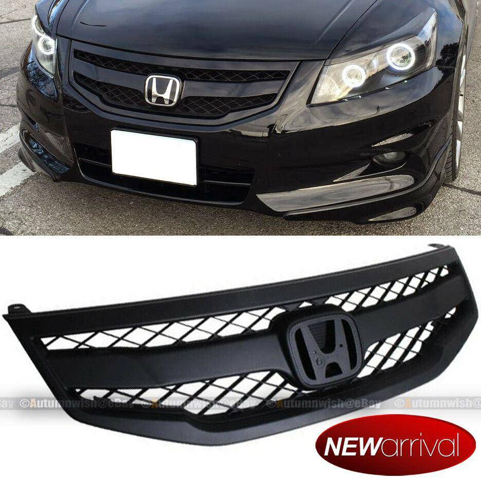 Honda Accord 11-12 4DR JDM Mod Style Matte Sport Front Bumper Mesh Grill Grille - Autumn Wish Auto Arts