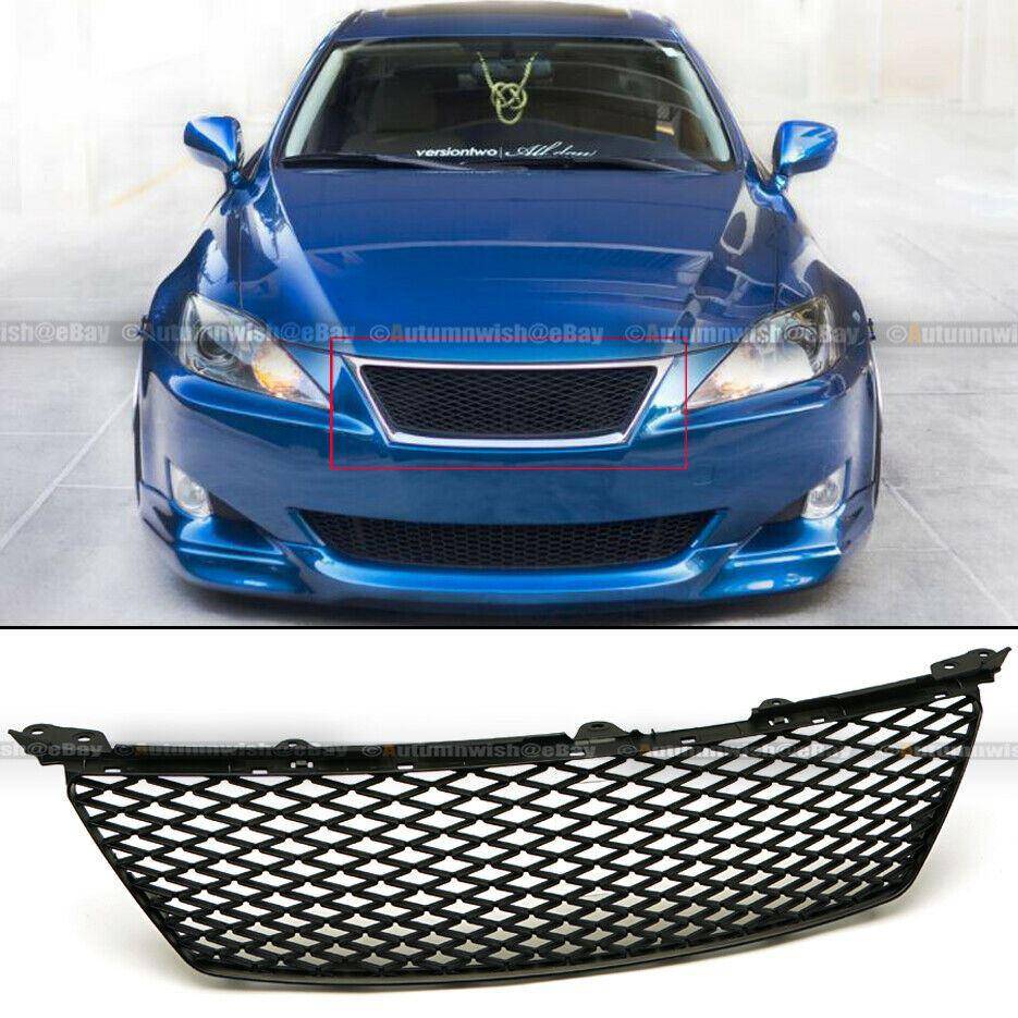 Lexus IS250 IS350 06-08 Honeycomb Badgeless Mesh ISF Style Front Hood Grille - Autumn Wish Auto Arts