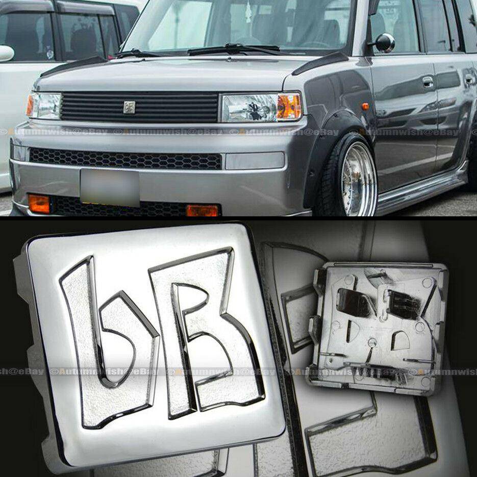 Scion xB 03-06 JDM bB Hood Grille Chrome Finish Logo Badge Emblem - Autumn Wish Auto Arts