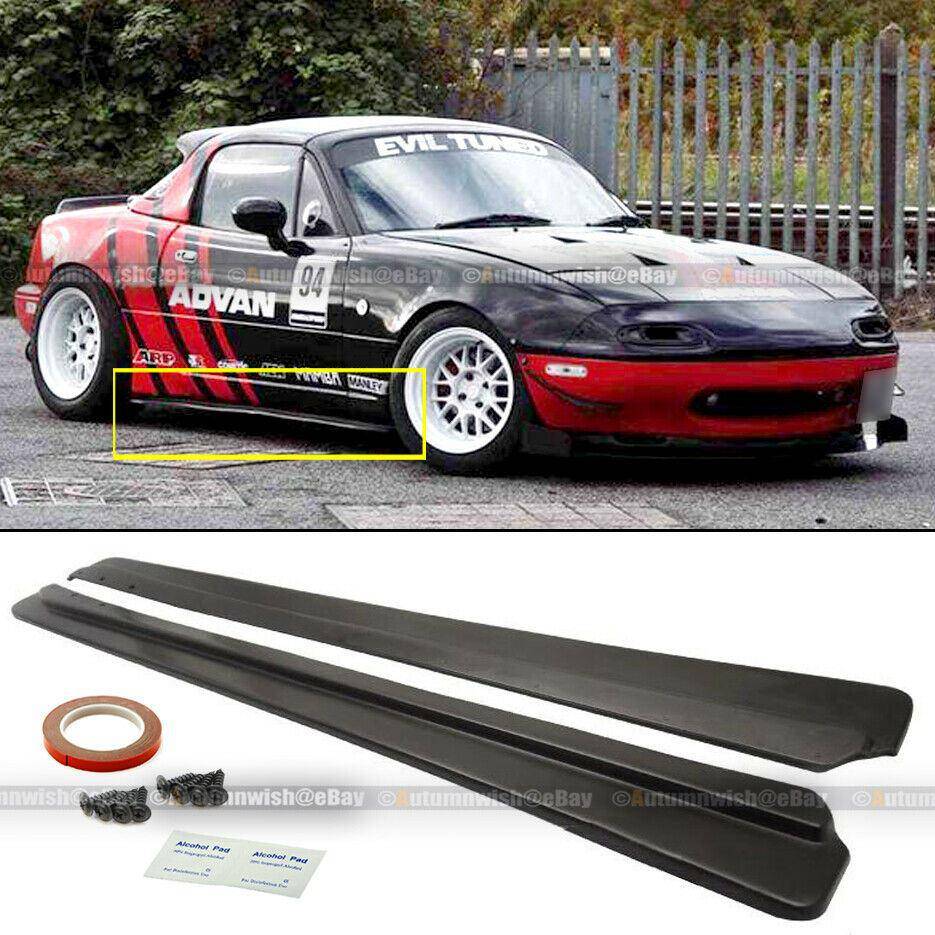 Mazda Miata 90-97 MX-5 FD Style JDM Rockers Splitter Side Skirts Extensions Panels - Autumn Wish Auto Arts