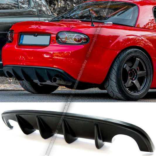 Mazda Miata 09-15 MX-5 NC2 NC3 Unpainted PP Plastic Rear Bumper Diffuser Lip - Autumn Wish Auto Arts