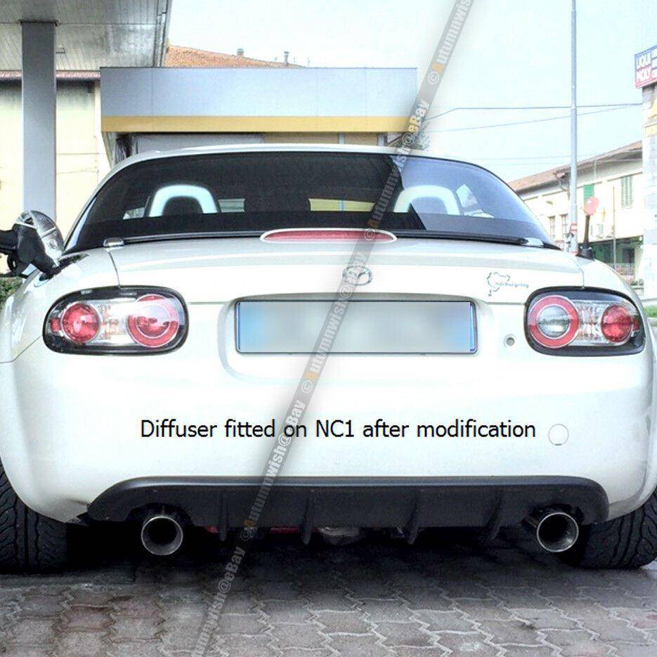 Mazda Miata 09-15 MX-5 NC2 NC3 Unpainted PP Plastic Rear Bumper Diffuser Lip - Autumn Wish Auto Arts