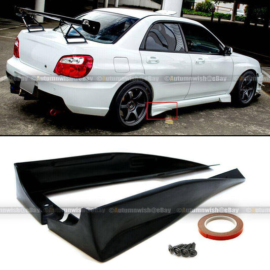 Subaru Impreza WRX 02-07 STI GD JDM Style Rear Cap Side Skirt Guard Strake Spats - Autumn Wish Auto Arts