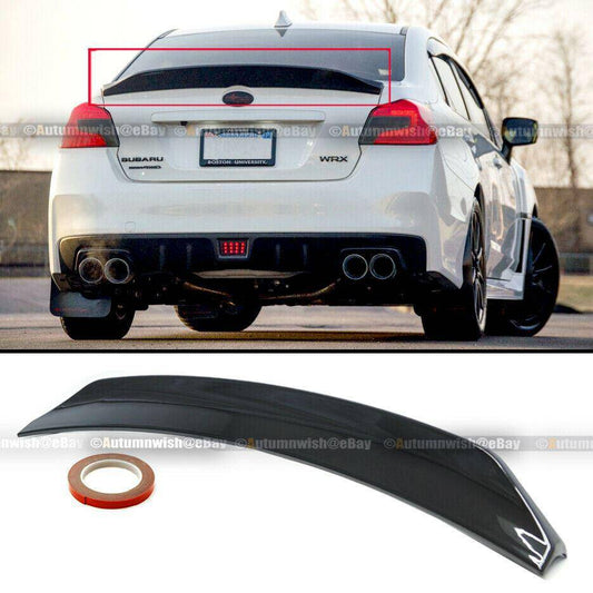 Subaru Impreza WRX 15-18 STI Sedan Glossy Black High Kick Duckbill Rear Trunk Wing Spoiler - Autumn Wish Auto Arts